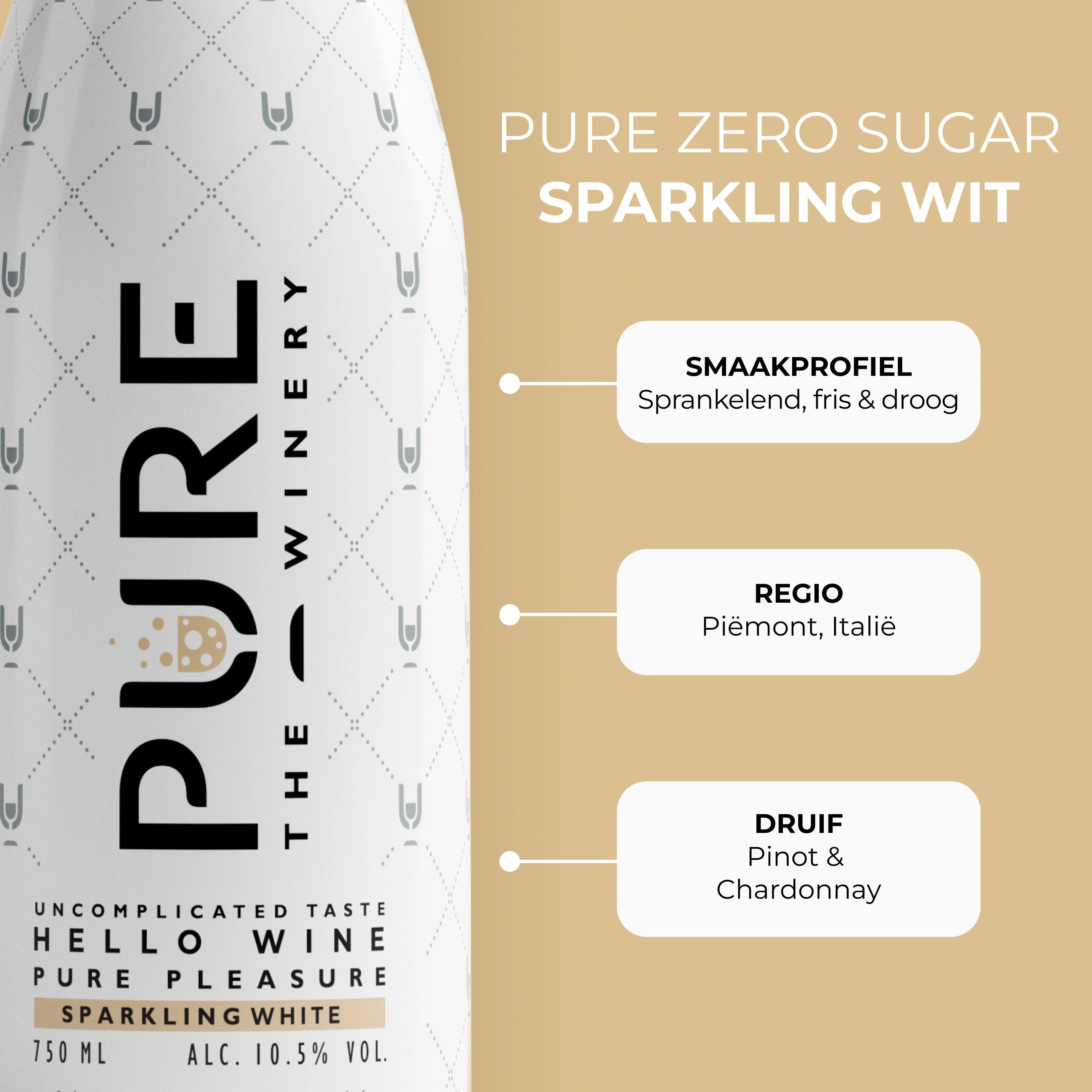 Zero Sugar Sparkling Witte Wijn